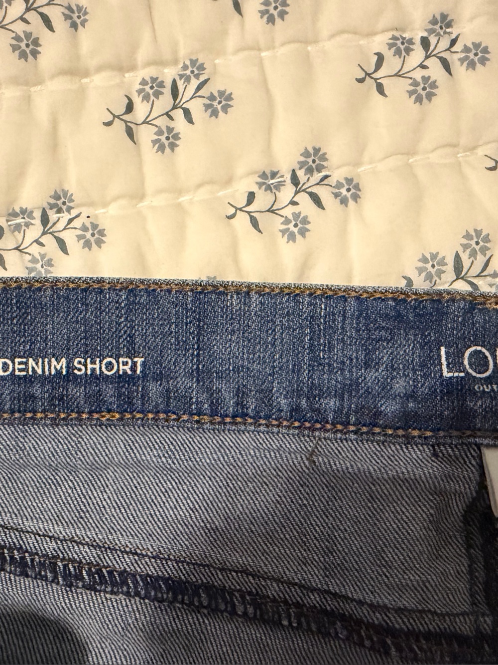 LOFT Light Blue Denim Shorts